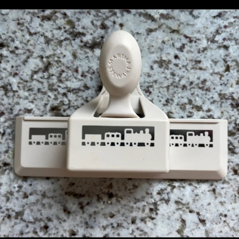 Martha Stewart Crafts Paper Edge Punch Train Sharp!